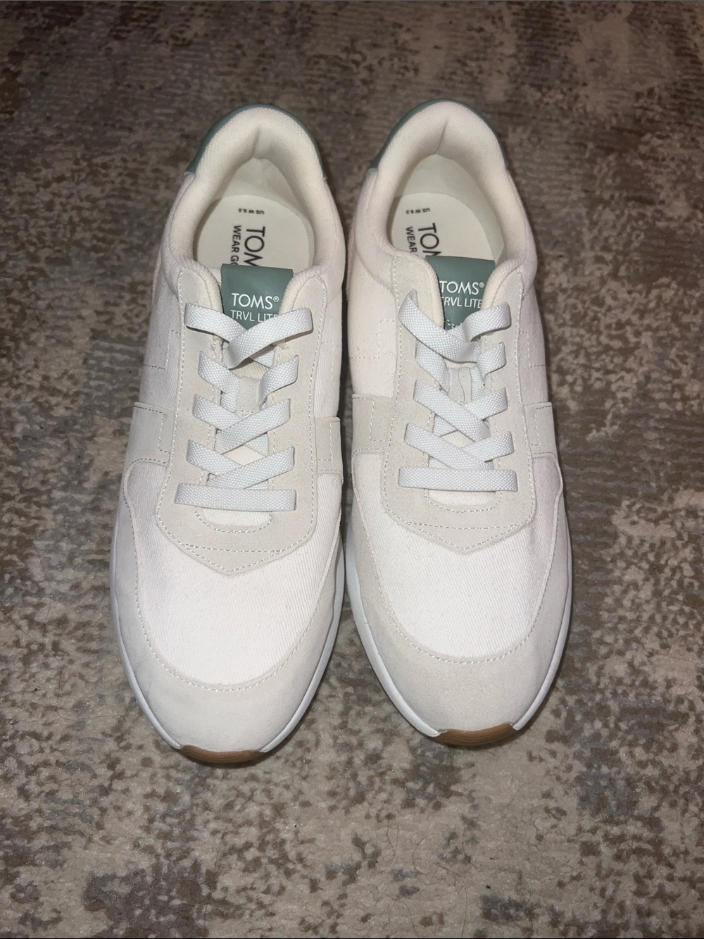 TOMS women’s Cream & Tan Low-Top Sneakers